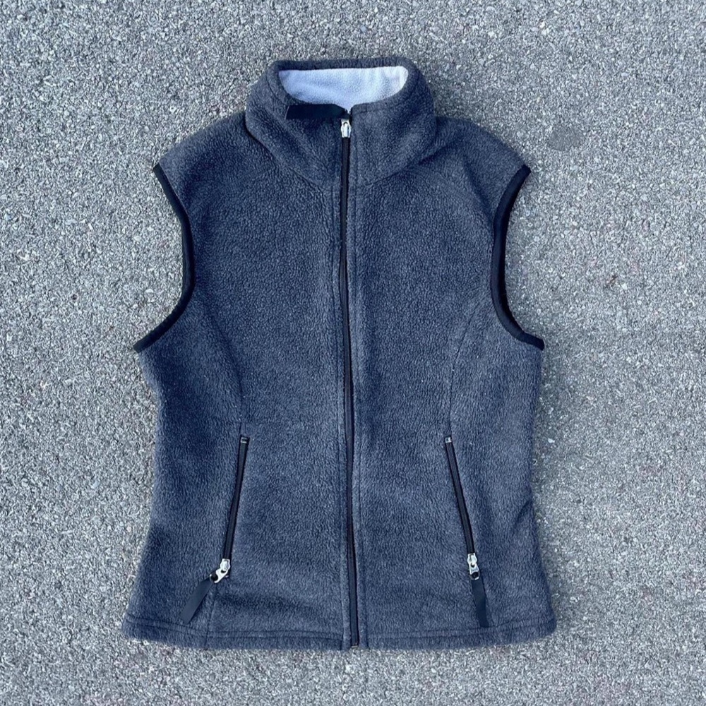 Vtg 1996 Patagonia Synchilla Fleece Vest USA Made Grey W778F Gorpcore (S)